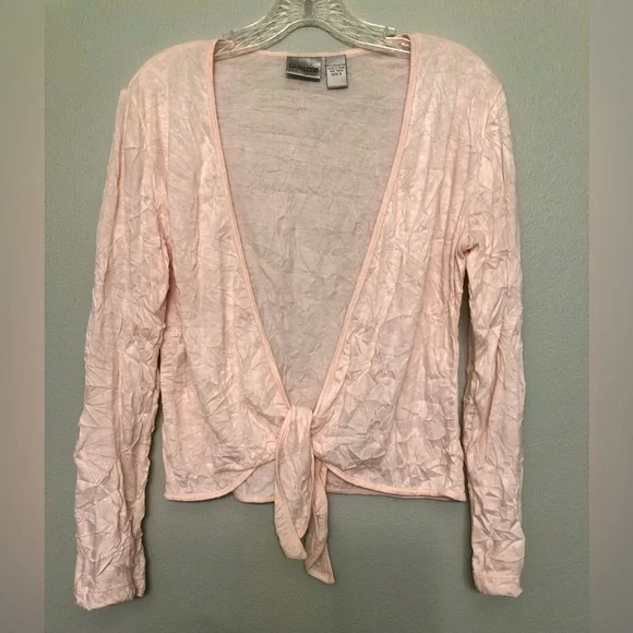 Chicos pale peach crinkly top, size 0 - Picture 1 of 1